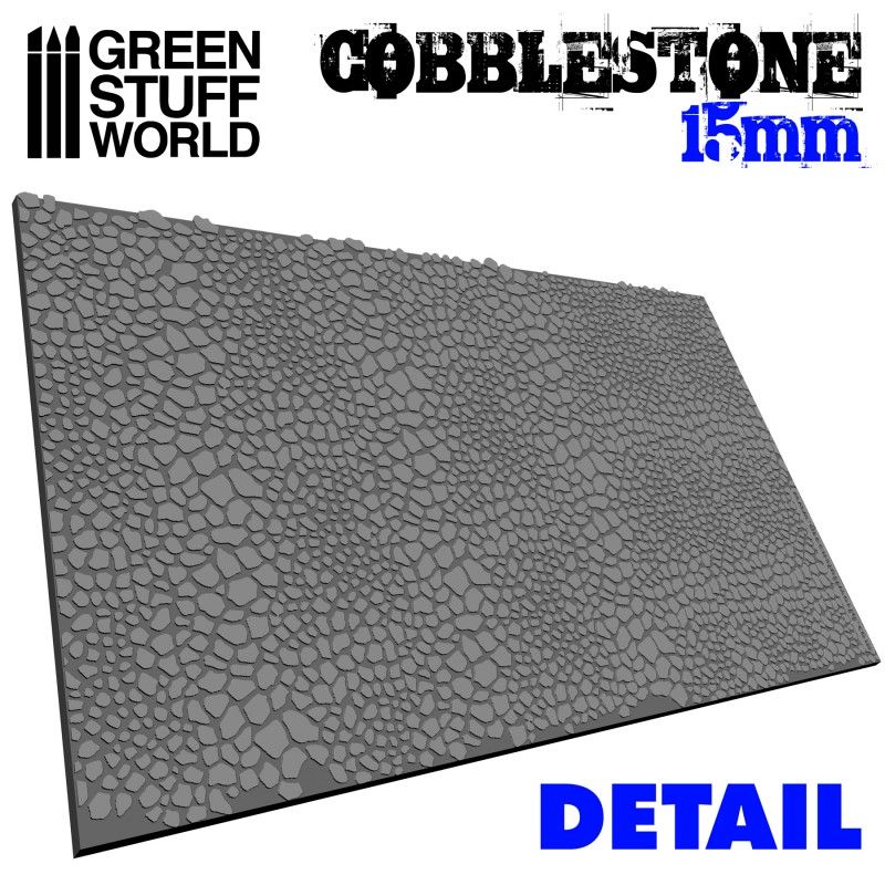 Green Stuff World Rolling Pin Cobblestone 15mm - Loaded Dice Barry Vale of Glamorgan CF64 3HD