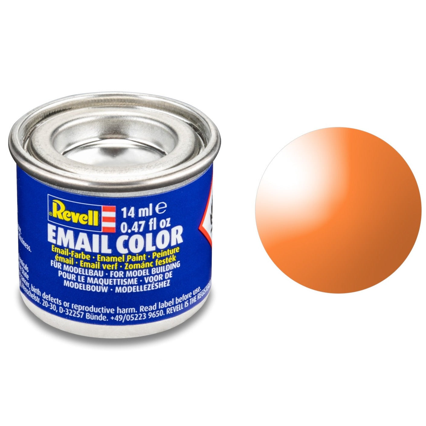 Revell "Clear Orange" Enamel Paint - 14ml - 32730 - Loaded Dice Barry Vale of Glamorgan CF64 3HD