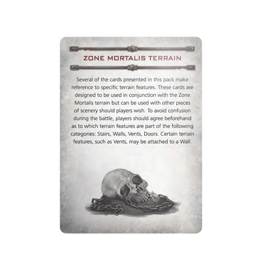 Necromunda: Zone Mortalis Gang Tactics Cards - 0
