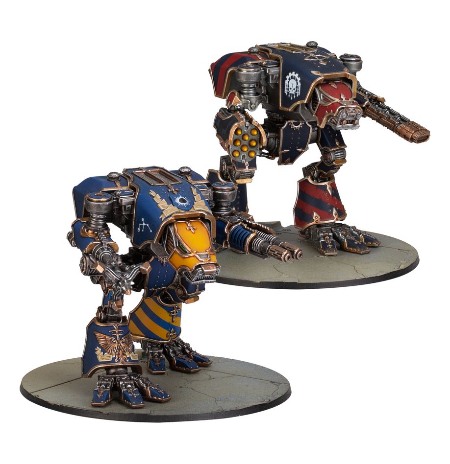 Legions Imperialis: Warhound Titans With Ursus Claws & Melta Lances - Loaded Dice