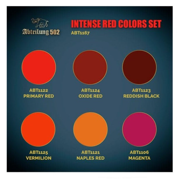 Abteilung 502 Intense Red Colors Set ABT1167 - Loaded Dice Barry Vale of Glamorgan CF64 3HD