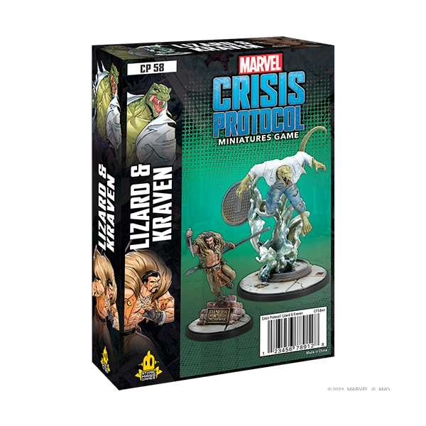 Marvel Crisis Protocol: Lizard and Kraven - Loaded Dice Barry Vale of Glamorgan CF64 3HD