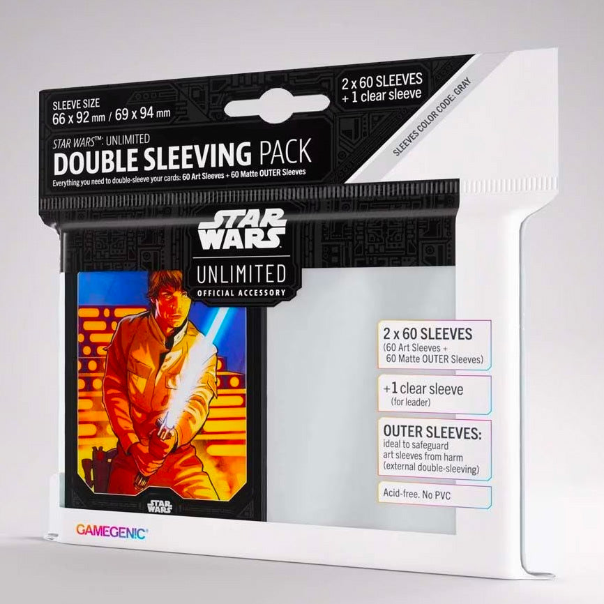 UNIT Gamegenic Star Wars: Unlimited Double Sleeving Pack - Luke Skywalker - Release Date March 2024 - Loaded Dice Barry Vale of Glamorgan CF64 3HD