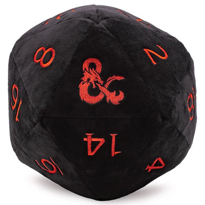 Ultra Pro - Dungeons & Dragons - Black and Red D20 Jumbo Plush Dice - Loaded Dice Barry Vale of Glamorgan CF64 3HD