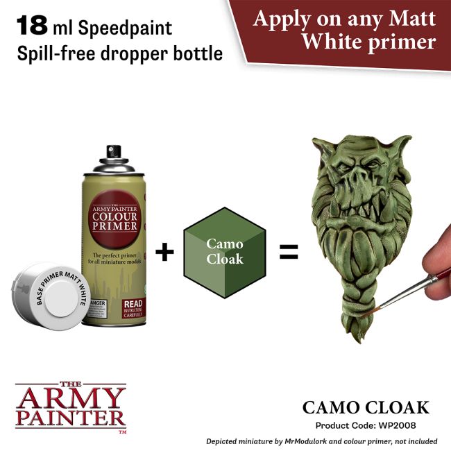 Army Painter Speedpaint 2.0 - Camo Cloak WP2008 - Loaded Dice Barry Vale of Glamorgan CF64 3HD