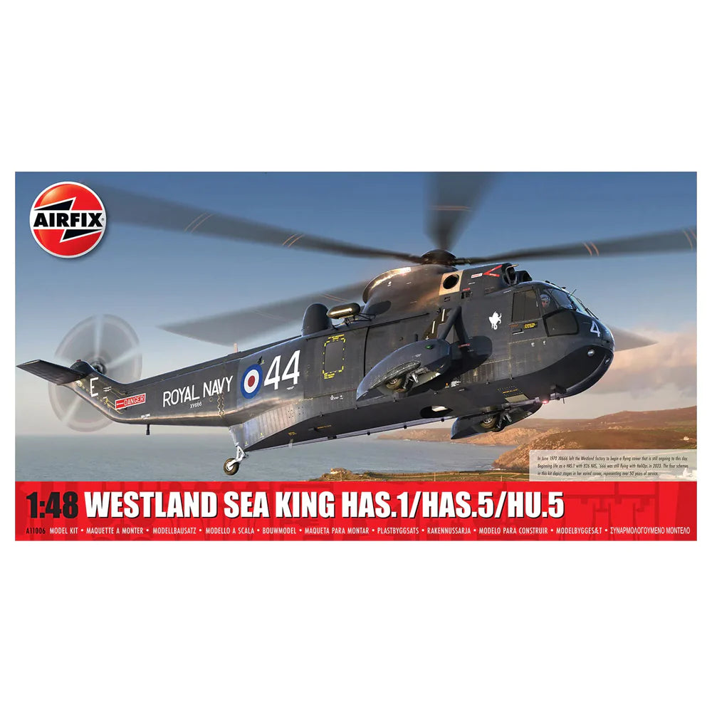 Airfix Westland Sea King HAS1 HAS2 HAS5 HU5 A11006 1:48 - Loaded Dice Barry Vale of Glamorgan CF64 3HD