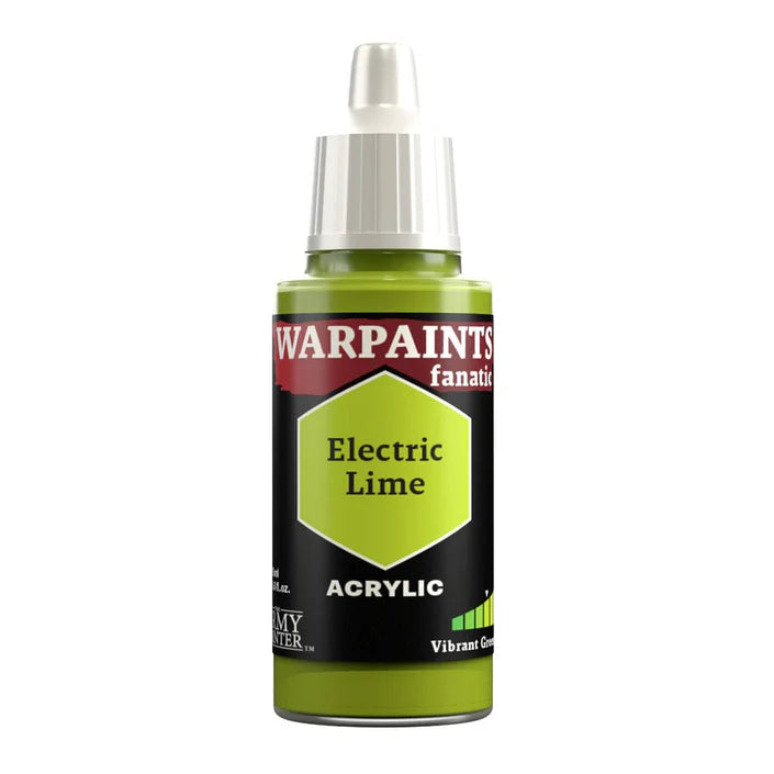 Army Painter Warpaints Fanatic: Electric Lime 18ml - Loaded Dice