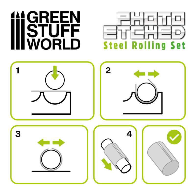 Green Stuff World Photo Etched Rolling Set - Loaded Dice Barry Vale of Glamorgan CF64 3HD
