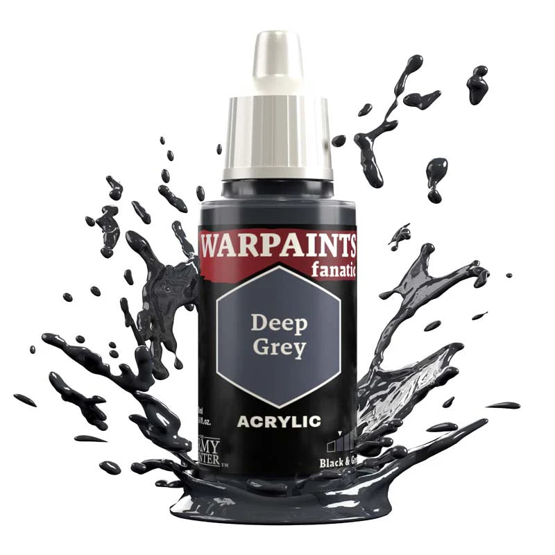 Army Painter Warpaints Fanatic: Deep Grey 18ml - Loaded Dice