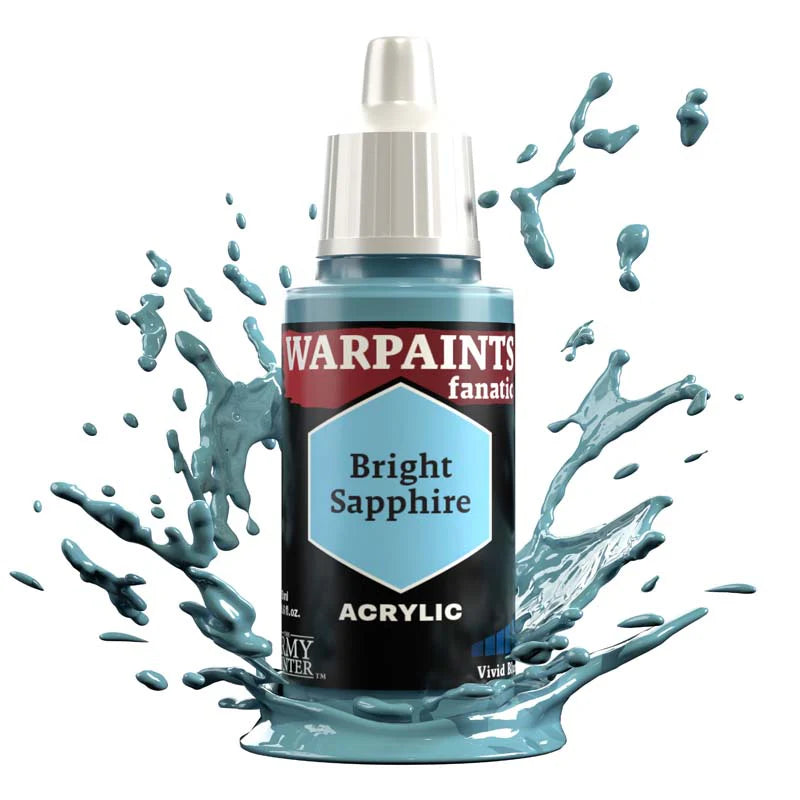 Army Painter Warpaints Fanatic: Bright Sapphire 18ml - Loaded Dice