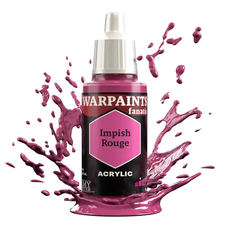Army Painter Warpaints Fanatic: Impish Rouge 18ml - Loaded Dice