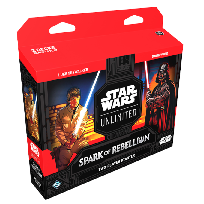 Star Wars: Unlimited Spark of Rebellion Two-Player Starter (Luke Vs Vader) - Release Date March 2024 - Loaded Dice Barry Vale of Glamorgan CF64 3HD
