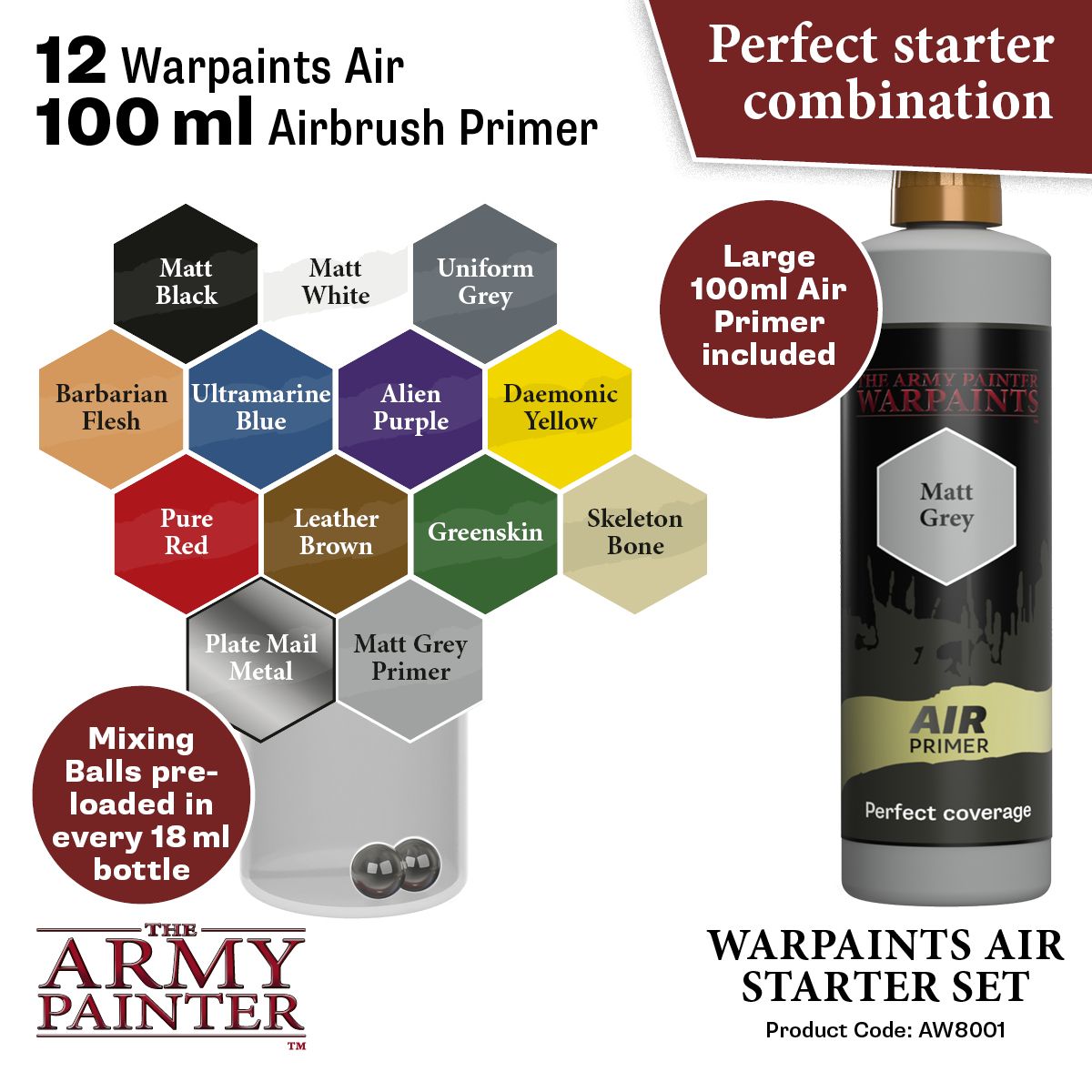 Army Painter Warpaints Air Starter Set - Loaded Dice