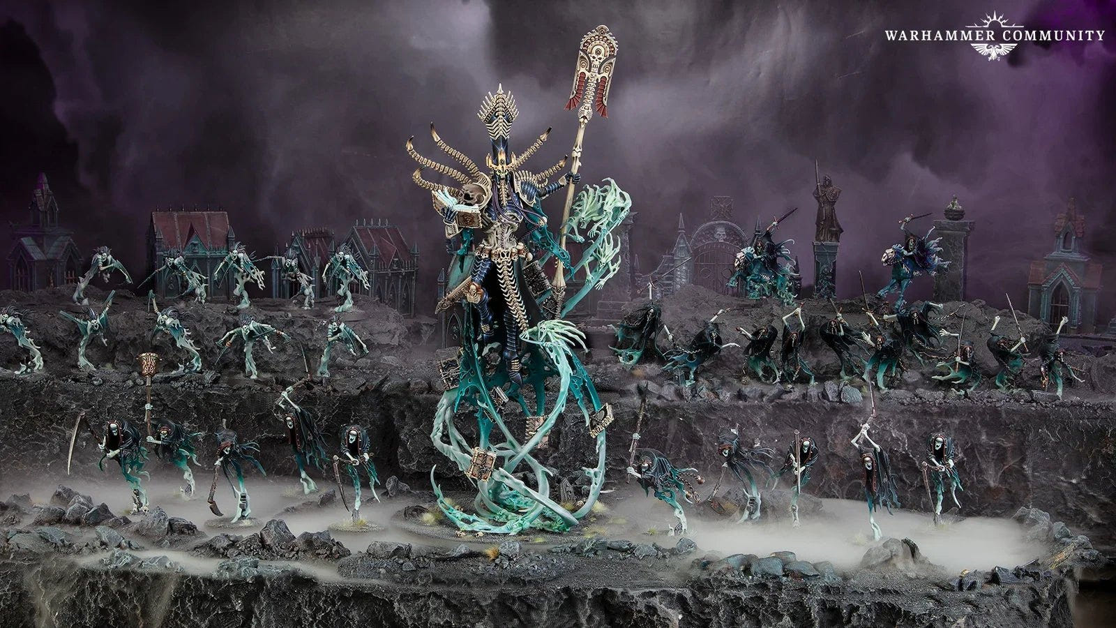 Nagash leads the Nighthaunt Court of the Undying King, one of six Age of Sigmar Battleforce boxes for Christmas 2026