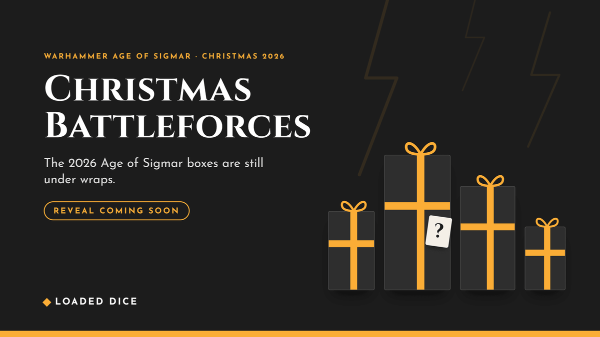 The Age of Sigmar Christmas Battleforces for 2026 haven't been revealed yet. Here is what GW has confirmed, when to expect them, and what was in last year's boxes.
