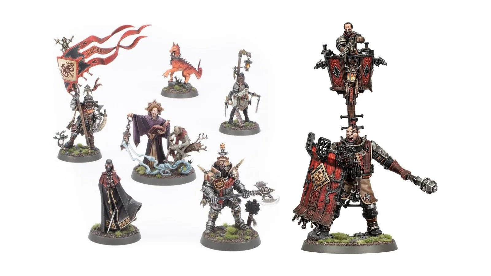 Cities of Sigmar Freeguild Command Corps and Fusil-Major miniatures