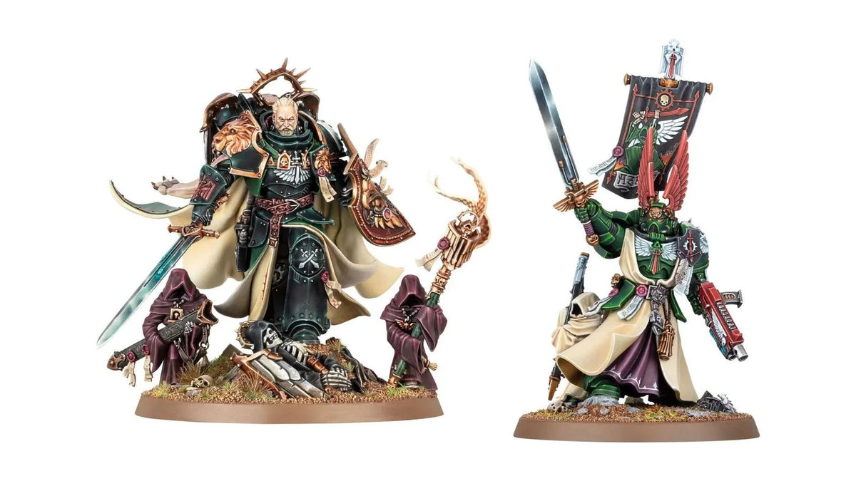 Dark Angels miniatures: Lion El'Jonson and Supreme Grand Master Azrael