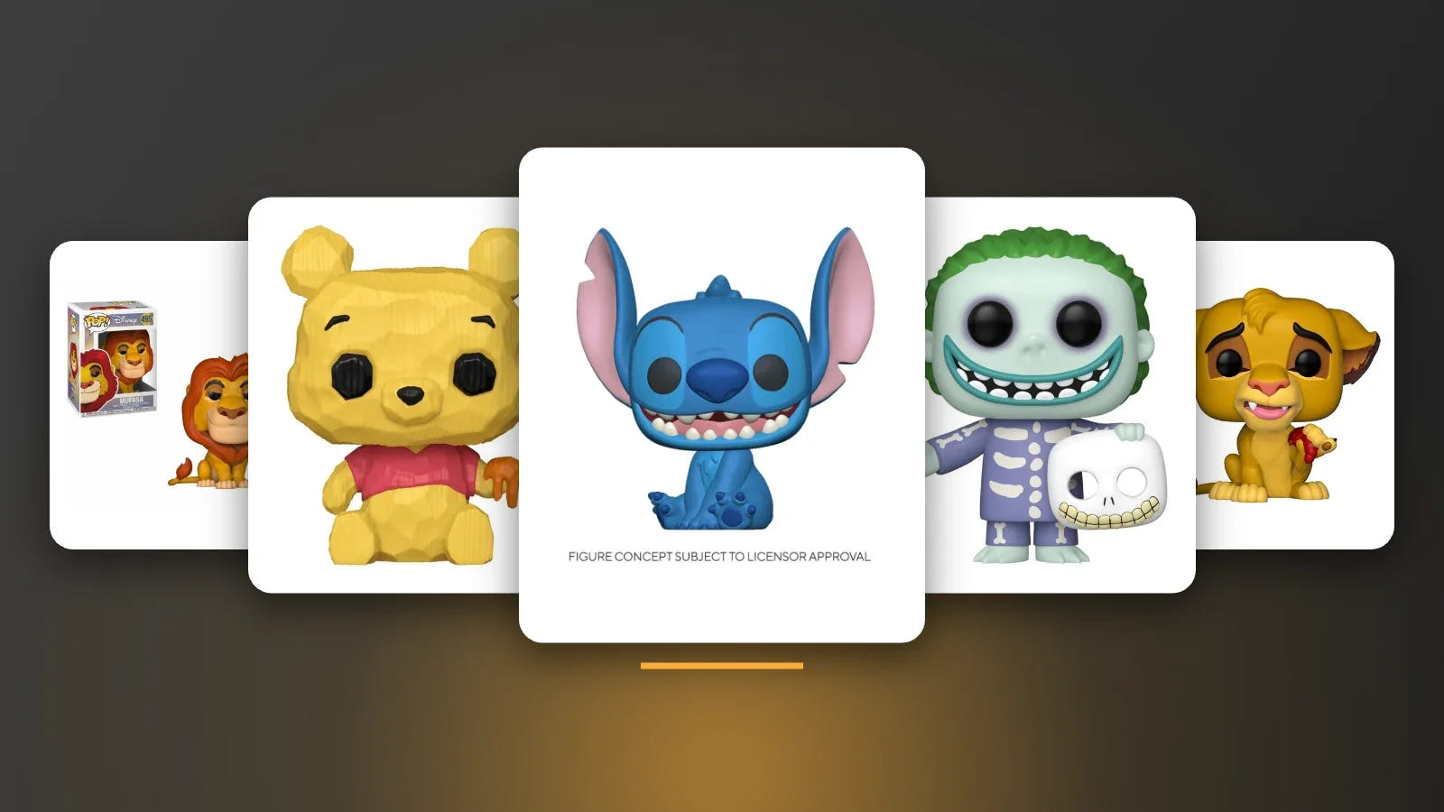 Stitch, Winnie the Pooh and Nightmare Before Christmas Funko Pop! figures