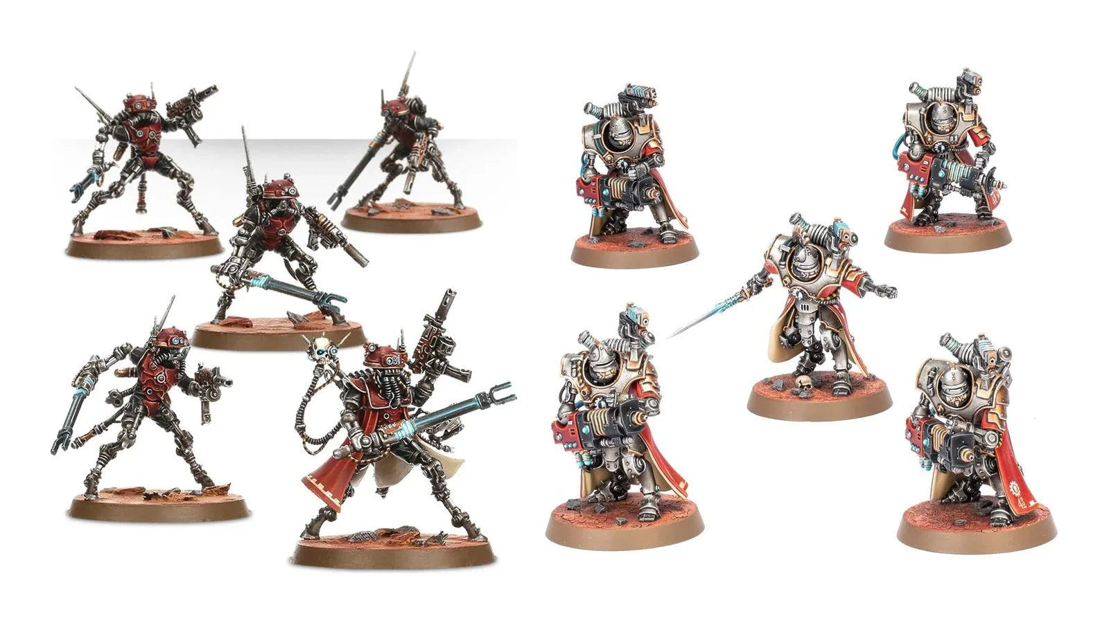 Adeptus Mechanicus Sicarian Infiltrators and Hastarii miniatures