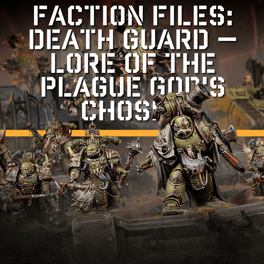 Dossier No. 016 opens the weeping folder on the Death Guard: Mortarion's plague-blessed sons of Nurgle, why rot is a gift to them, and why they are the most rewarding army you will ever weather.