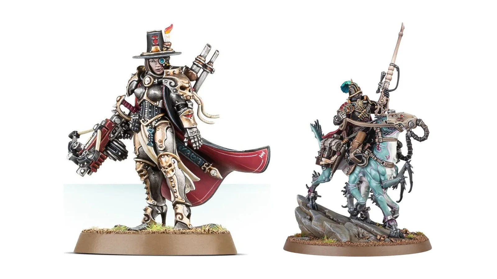 Inquisitor Greyfax and Inquisitor Kroyle miniatures from Warhammer 40,000