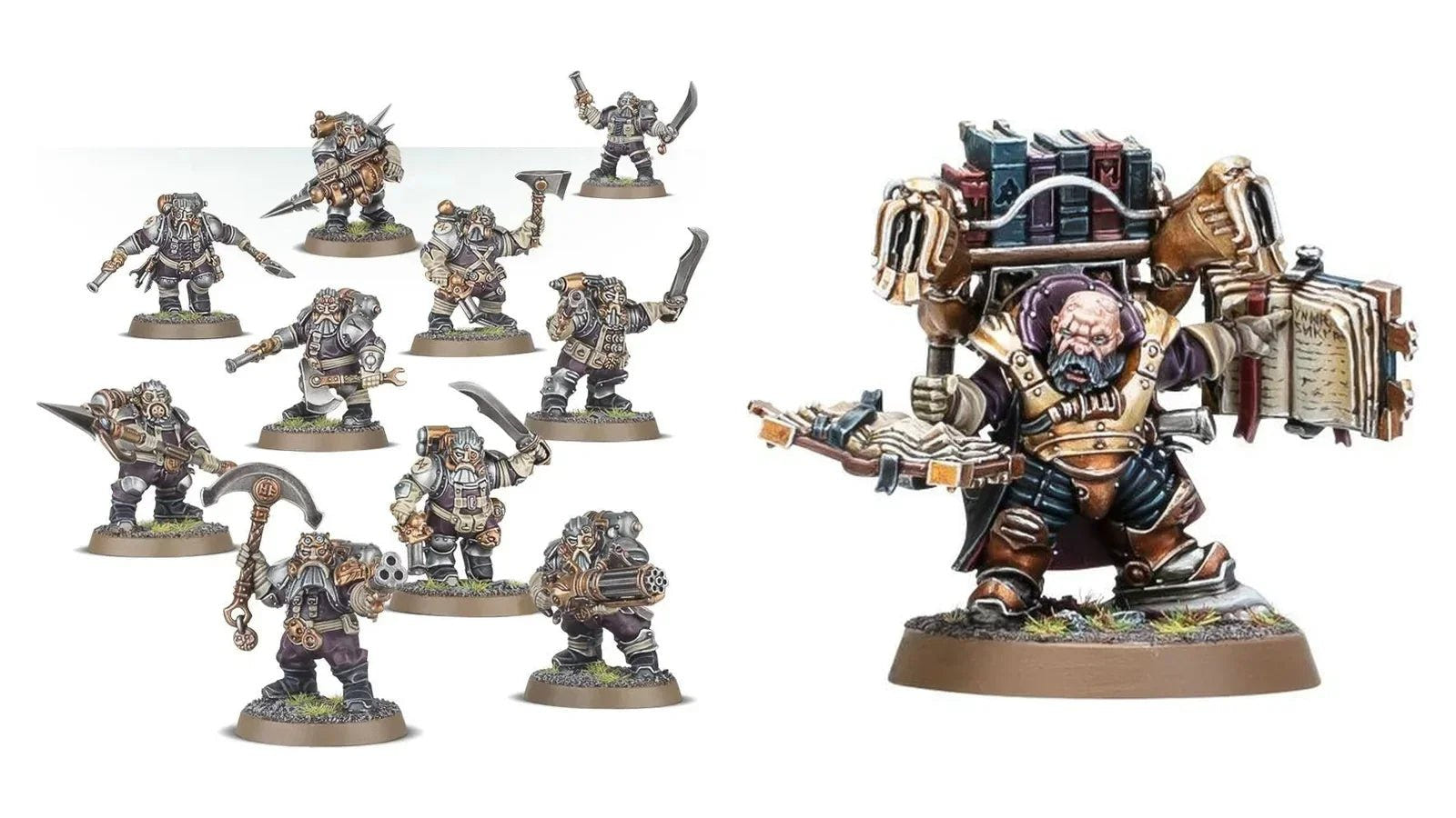 Kharadron Overlords Arkanaut Company and Codewright miniatures