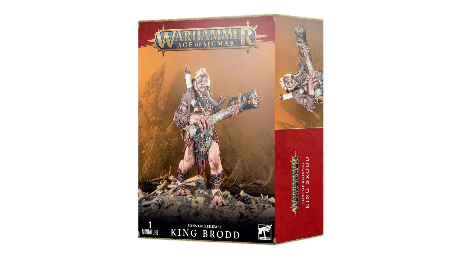 Warhammer Age of Sigmar Sons of Behemat King Brodd Mega-Gargant miniature box