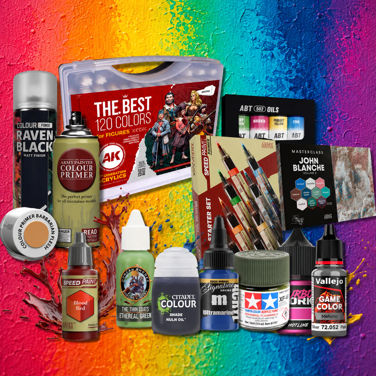Discover the best hobby paints for miniatures, scale models, terrain at Loaded Dice. Shop top brands with competitive prices and next day UK delivery available.
