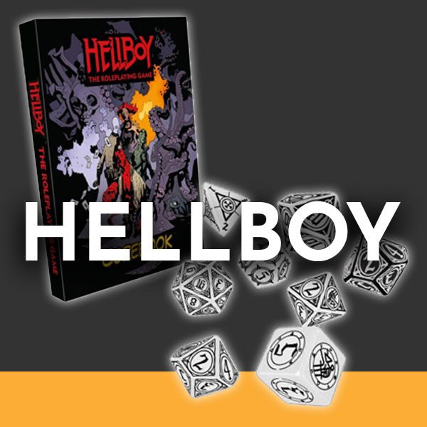Hellboy tabletop RPG products at Loaded Dice