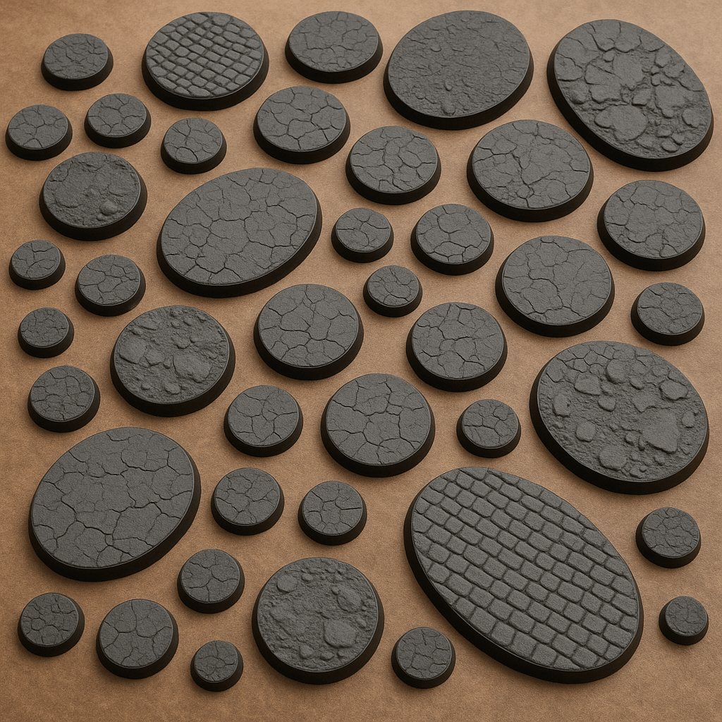 Miniatures Bases at Loaded Dice