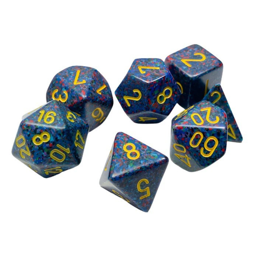 Chessex - Speckled Polyhedral 7 Dice Set - Twilight - Loaded Dice