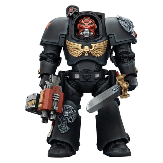 Joy Toy Warhammer 40k: Black Templars Terminator 1 with Power Sword and Storm Bolter 14cm - Loaded Dice