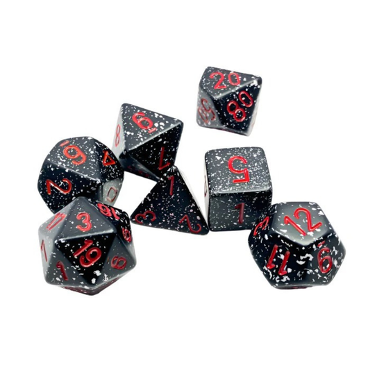 Chessex - Speckled Polyhedral 7 Dice Set - Space - Loaded Dice