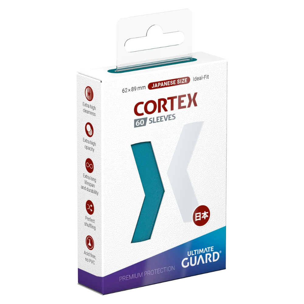 Ultimate Guard Cortex Sleeves Japanese Size (60) - Petrol - Loaded Dice