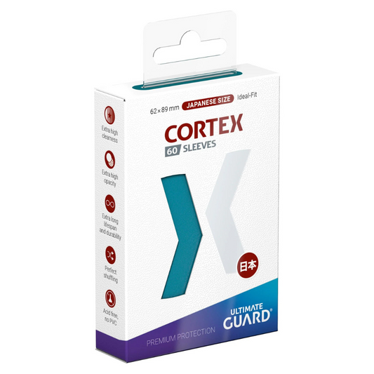 Ultimate Guard Cortex Sleeves Japanese Size (60) - Petrol - Loaded Dice