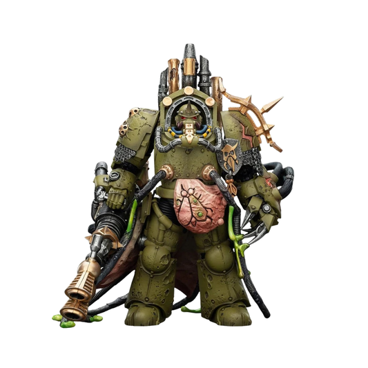 Joy Toy Warhammer 40k: Death Guard Lord of Virulence with Power Fist and Twin Plague Spewer 14cm - Loaded Dice