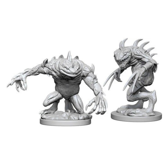 D&D Nolzurs Marvelous Miniatures: Grey Slaad & Death Slaad - Wave 5 - Loaded Dice