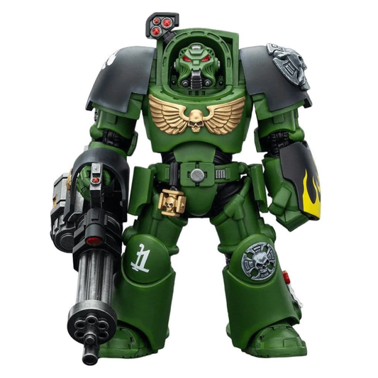Joy Toy Warhammer 40k: Salamanders Terminator 3 with Power Fist and Assault Cannon 14cm - Loaded Dice