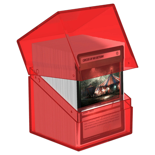 Ultimate Guard Boulder 100+ Clear - Ruby - Loaded Dice