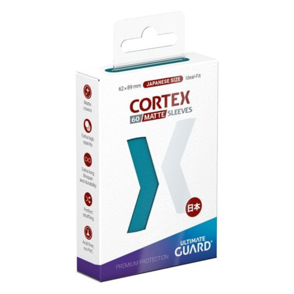 Ultimate Guard Cortex Sleeves Japanese Size Matte Petrol (60) - Loaded Dice