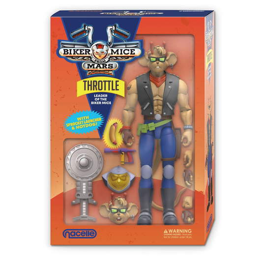 Biker Mice From Mars Action Figure Throttle 18cm - Loaded Dice