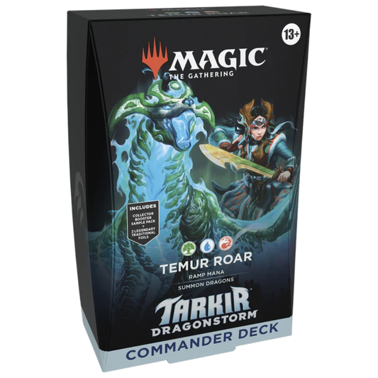 Magic The Gathering: Tarkir Dragonstorm Commander Deck - Temur Roar preconstructed deck