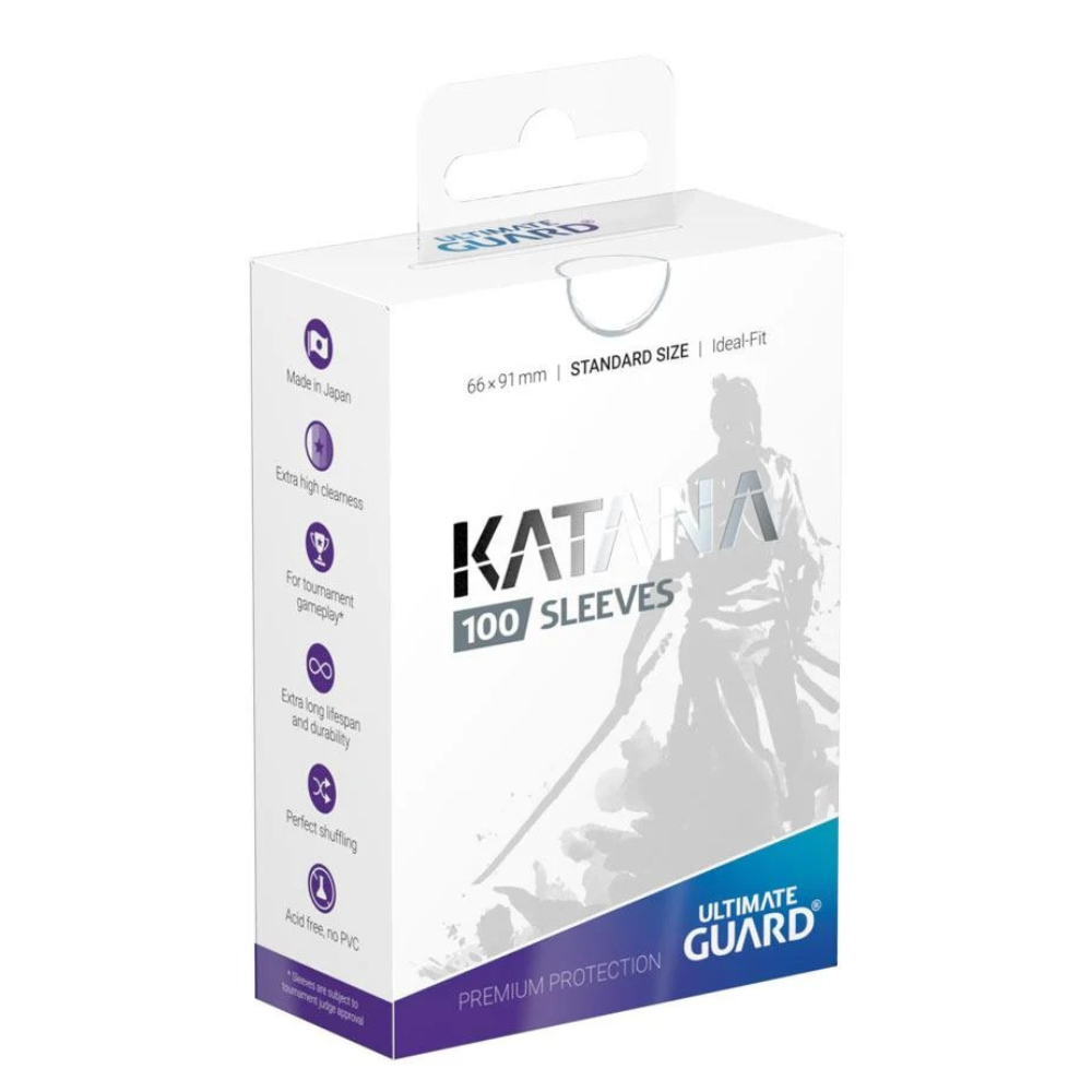 Ultimate Guard Katana Sleeves Standard Size White (100) - Loaded Dice