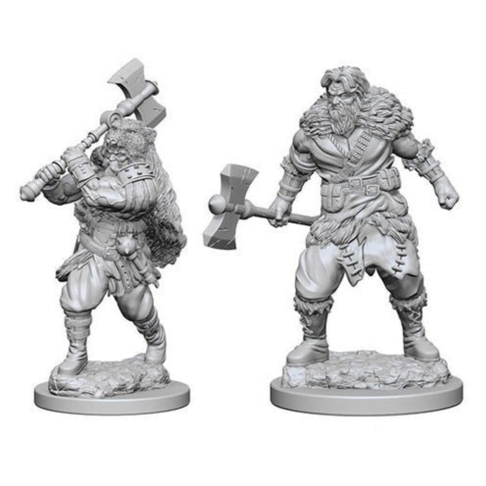 Human Male Barbarian: D&D Nolzur's Marvelous Unpainted Miniatures (W1) - Loaded Dice