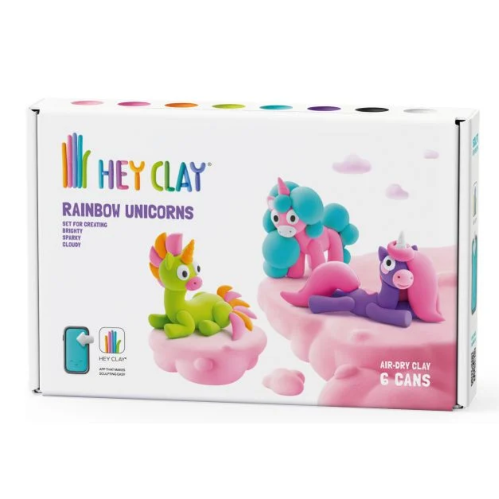 HEY CLAY Rainbow Unicorns (6 Cans) - Loaded Dice