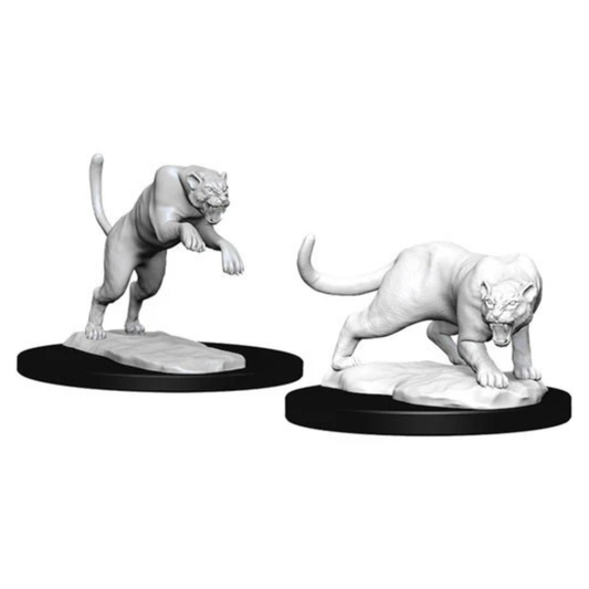 D&D Nolzurs Marvelous Miniatures: Panther & Leopard - Wave 6 - Loaded Dice