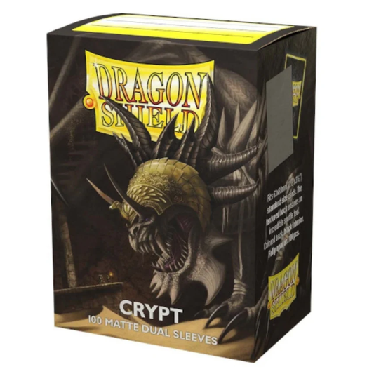 Dragon Shield - Matte Dual Standard Size Sleeves 100pk - Crypt Neonen - Loaded Dice
