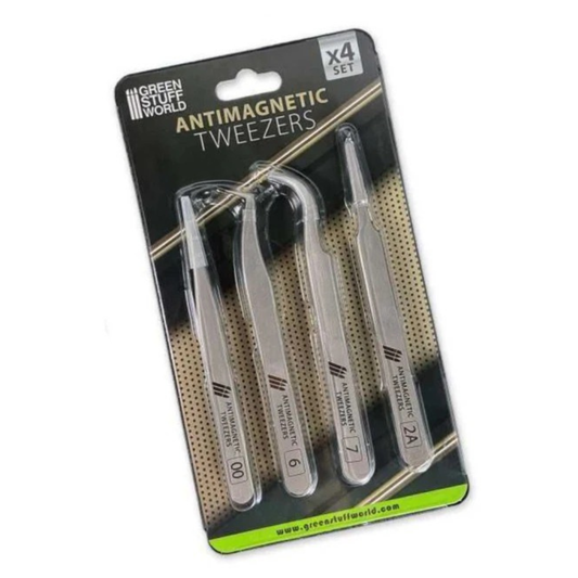Green Stuff World 100% Anti-magnetic Quartz Tweezers Set - Loaded Dice