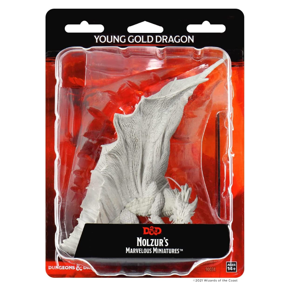Young Gold Dragon: D&D Nolzur's Marvelous Unpainted Miniatures (W11) - Loaded Dice