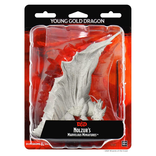 Young Gold Dragon: D&D Nolzur's Marvelous Unpainted Miniatures (W11) - Loaded Dice